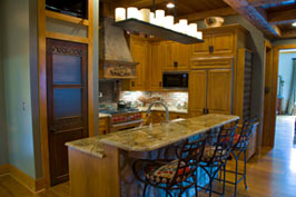 Giles Island Tree Tops Lodge Kitchen